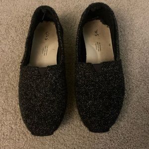 Black Toms. Furry on inside!